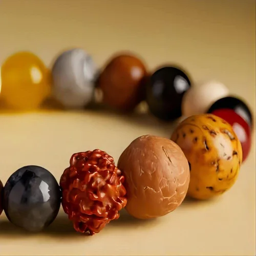Miniatura 7 de 19 Seeds Multi Treasures Bodhi Luck Bracelet Handmade Colorful Beaded Bracelets for Meditation and Yoga Practices - Gifts for Women Men Boys Girls
