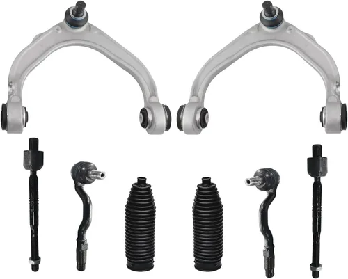 Miniatura 348 de Detroit Axle - Kit de brazos de control de extremo delantero de 8 piezas para Dodge Dakota 00-04, Durango 00-03, 4 brazos de control superior e