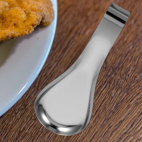 Miniatura 4 de Zerodeko Soporte para cucharas de acero inoxidable, soporte para cuchara, olla caliente, espátula, tenedor, cucharón, vajilla, 2 piezas