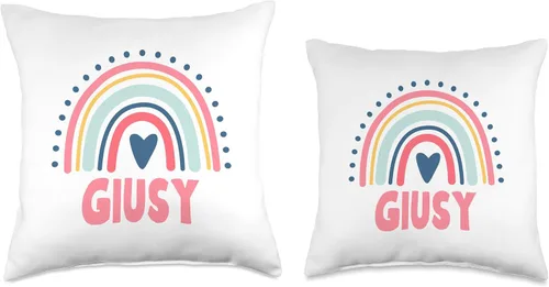 Miniatura 3 de Idea Regalo Personalizzata con Nome Gifts Idea Giusy Name Custom Woman Myth Legend - Almohada para fiesta de cumpleaños, 16 x 16 pulgadas, multicolor