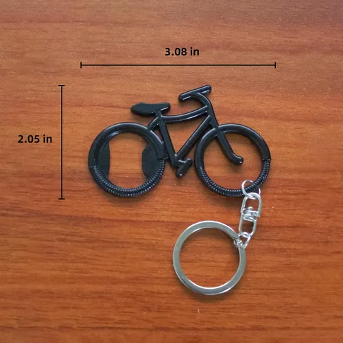 Miniatura 5 de Colgante de aleación de zinc para bicicleta, abrebotellas de cerveza, llavero para coche, regalo para familiares y amigos en festivales, Negro