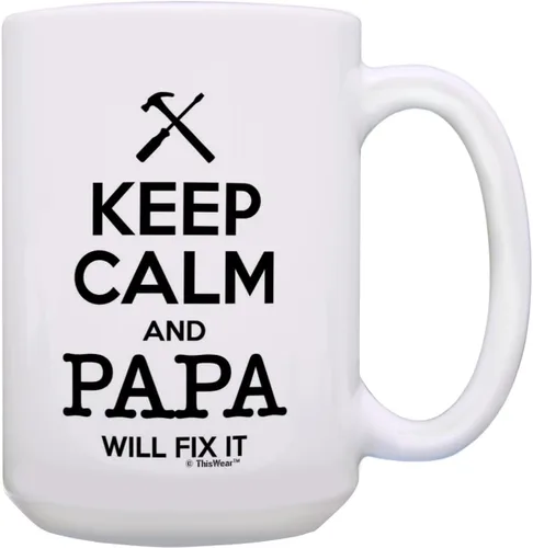 Miniatura 15 de Taza de té o café para regalo de cumpleaños con texto "Keep Calm and Nana Will Take Care of It", Rosado 11oz rosa