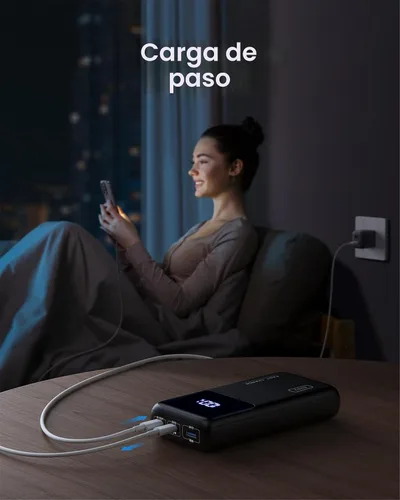 Miniatura 8 de INIU Power Bank, 25000mAh 100W USB C Cargador portátil para laptop, paquete de batería de 3 salidas con carga rápida PD QC, cargador de viaje