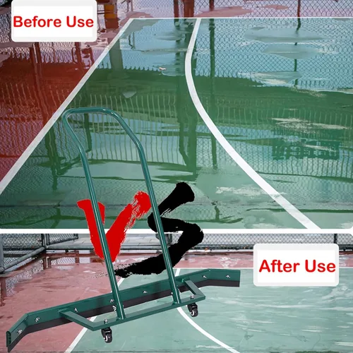 Miniatura 8 de 4.3FT Sport Tennis Court Squeegee Floor Squeegee Heavy Duty Commercial Squeegee for Floors with 2PCs EVA Foam Blade