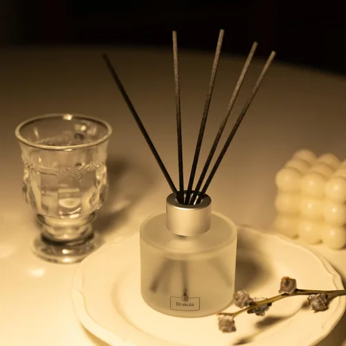 Miniatura 5 de Brakula Juego de difusor de varillas de eucalipto y menta, difusor de aceite de fragancia para el hogar con 8 varillas para decoración