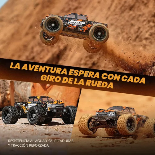 Miniatura 5 de HAIBOXING Camión monstruo a control remoto RC escala 1:18 18859E, auto a control remoto rápido de 2.4 GHz, 4 ruedas motrices, vehículo eléctrico