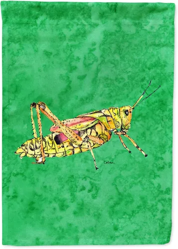 Caroline's Treasures 8849GF Bandera de saltamontes en verde para buzón, bandera decorativa para patio exterior, patio, obras de arte de patio,