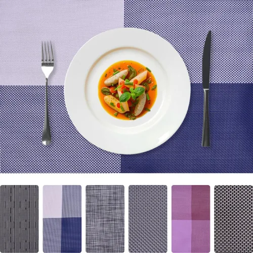 Miniatura 10 de Decozen Juego de 4 manteles individuales – Protector de mesa para decoración de cocina, resistente a los arañazos al calor, manteles individuales