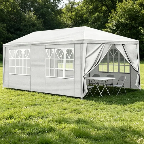 Miniatura 12 de Tienda de campaña para exteriores, patio, campamento, fiesta, boda, carpa para fiestas, refugio de cenador, barbacoa, eventos, cabinas con paredes