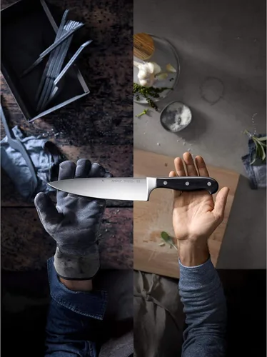 Miniatura 10 de WMF Spitzenklasse Plus Cuchillo de chef negro, 11.8 in