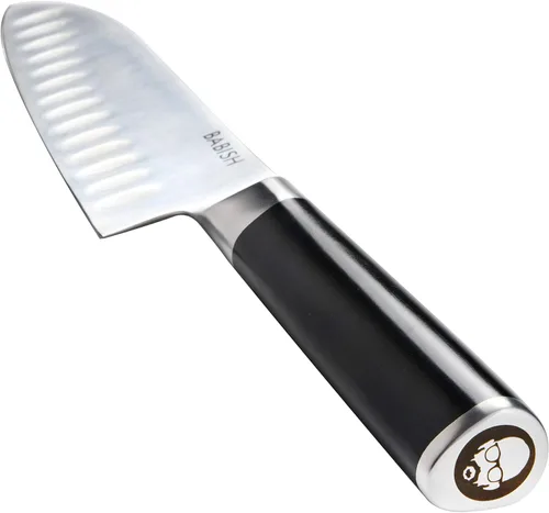 Miniatura 2 de Babish - Juego de cubertería con funda enrollable para cuchillos, alemán (3 piezas, acero inoxidable). Hoja inoxidable/mango ABS negro
