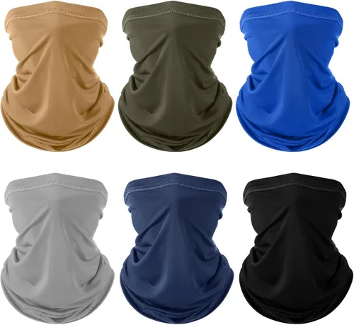 Miniatura 29 de Geyoga 6 piezas de protección UV para el verano, polaina de cuello refrescante, ropa para la cara, polaina para cuello, bufanda, protector solar