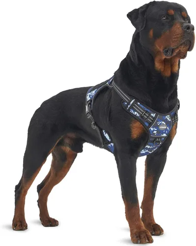Miniatura 55 de Auroth - Arnés táctico para perros pequeños y medianos, sin tirones, arnés ajustable para mascotas, reflectante, K9, entrenamiento, trabajo, de Gris