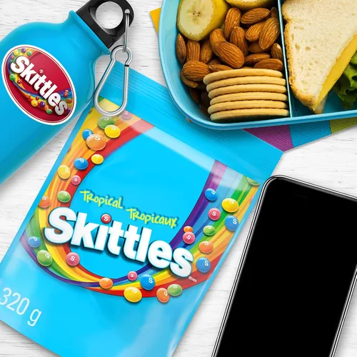 Miniatura 3 de Skittles Tropical, Mega Pack, 11.28oz/320gm