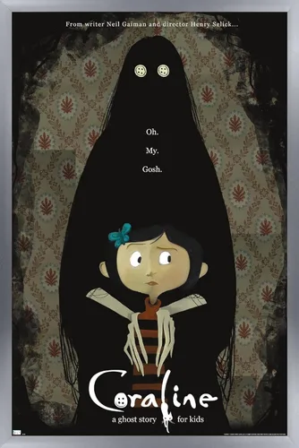 Miniatura 8 de Trends International Coraline Ghost Story - Póster de una hoja para pared, 22.4 pulgadas de largo x 14.7 pulgadas, versión enmarcada en negro