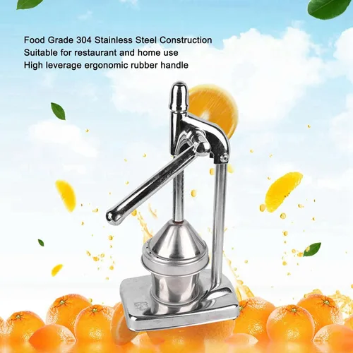 Miniatura 2 de Exprimidor de limón, exprimidor de cítricos de acero inoxidable, extractor de jugo de naranja, lima y pomelo con mango ergonómico para cítricos