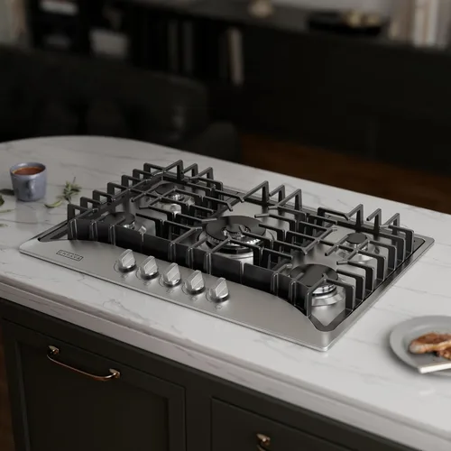 Miniatura 2 de Empava - Anafe de gas de 30 pulgadas con 5 quemadores de clase mundial fabricados en Italia SABAF, convertible a GLP/GN, ideal para cocinas de RV
