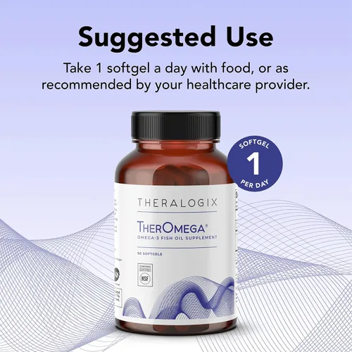 Miniatura 4 de Theralogix TherOmega Omega-3 Suplemento de aceite de pescado - Apoya la salud del corazón, el cerebro, el sistema inmunológico y las articulaciones*