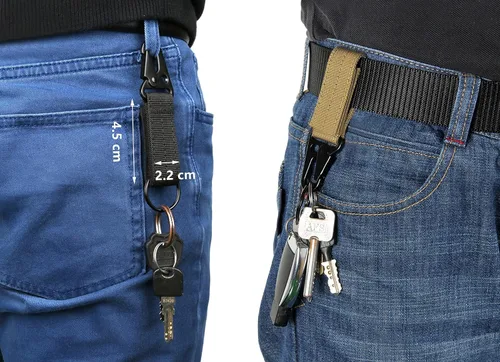 Miniatura 9 de Ginwee Paquete de 3 cinturones tácticos, estilo militar, correa de malla de malla resistente de liberación rápida con hebilla de metal para hombres