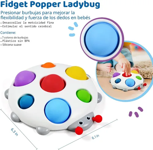 Miniatura 3 de LiKee - Juguetes para aliviar la ansiedad, para niños o adultos, juguetes de explotar burbujas, para autismo y alivio del estrés, para niños a