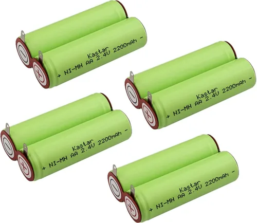 Miniatura 8 de Kastar Paquete de 3 baterías de repuesto de 2.4 V 2200 mAh Ni-MH para irrigador dental de agua GP130AAHE2B1H 2SBT, hilo dental de agua WP-450
