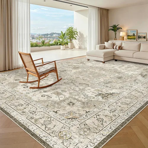 Miniatura 696 de Madane Tapete lavable de 2 x 10 pies para pasillo, cocina, recibidor, clásico, suave, antideslizante para interiores, casa de campo, baño, sala