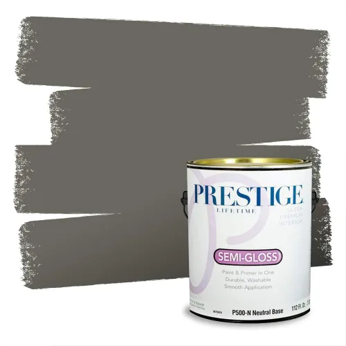 Miniatura 275 de Prestige Paints - Pintura exterior e imprimación en uno, 1 galón, plano, compatibilidad comparable con el color menta «Whipped Mint» de Behr