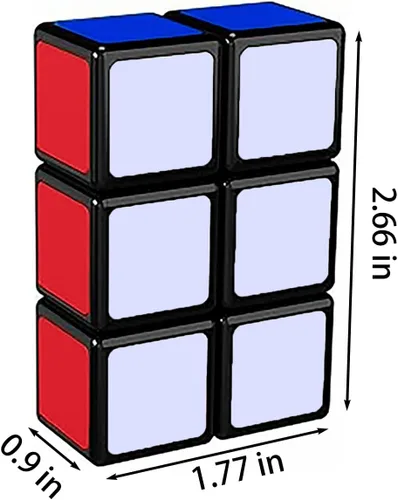 Miniatura 3 de 1x2x3 Speed Cube QiYi Toys Magic Speed Cube Puzzles Negro