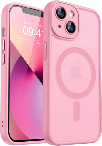 Miniatura 60 de CANSHN Funda magnética compatible con iPhone 17 Pro, mejorada [protección completa de la cámara] [compatible con Magsafe] [mate translúcido] funda