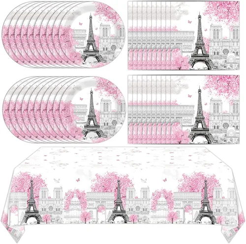 Miniatura 13 de Platos de papel con temática de circo y servilletas, decoraciones de fiesta de circo, juego de vajilla de carnaval, platos de cena con temática