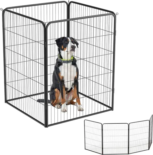 Miniatura 25 de BestPet Extensión de corral para perros 32 pulgadas, 2 paneles Corral resistente para mascotas con ejercicio de metal Paneles de cerca
