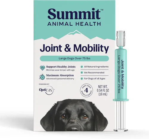 Miniatura 7 de Summit Canine - Suplemento para articulaciones y movilidad para perros pequeños, condroitina líquida natural con suministro liposomal para artritis