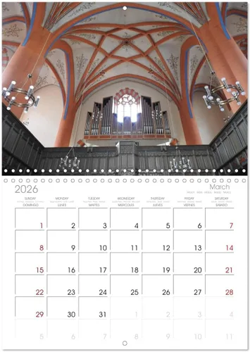 Miniatura 7 de Fantastic world of organs (calendario mensual de pared 2025 11.7 x 16.5 pulgadas (abierto), calendario de 14 meses de CALVENDO
