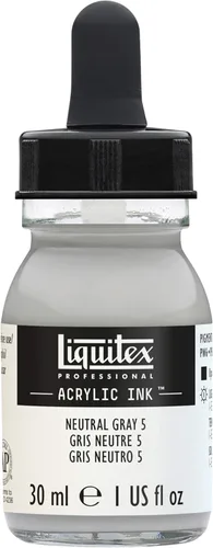 Miniatura 59 de Liquitex - Pintura acrílica profesional INK! Jarro de 1 onza, color blanco de titanio Bronce Rico Iridiscente