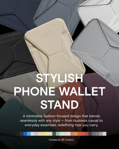 Miniatura 7 de MOFT Soporte magnético para cartera compatible con iPhone serie 17/16/15/14/13/12, ajuste de ángulo y soporte de teléfono compatible con MOVAS