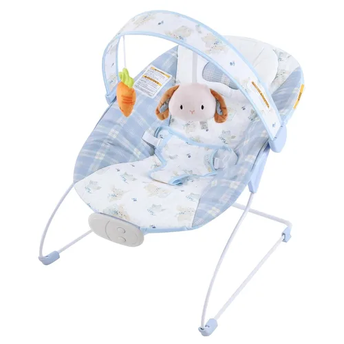 Bouncer para bebés, asiento hinchable para bebés con música y vibraciones, balancín portátil para recién nacidos, uso en interiores y exteriores, de
