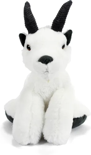 Miniatura 2 de The Petting Zoo Peluche de cabra de montaña, regalos para niños, animales salvajes de vida silvestre, juguete de peluche de cabra de 9 pulgadas