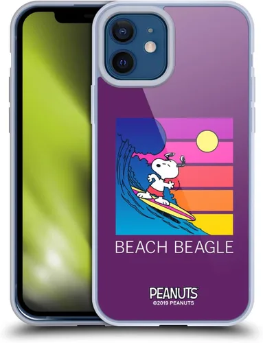 Miniatura 127 de Head Case Designs Peanuts Tropical Surf Snoopy Aloha Disco Gel Funda con licencia oficial [protección de grado militar] compatible con Apple iPhone