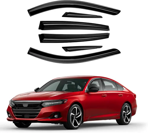 Miniatura 11 de Canvcle RAV4 Rain Guards - Window Visors for Toyota RAV4 2006-2012, Outside-Mount Tape-On Side Window Wind Deflectors for RAV4 Accessories, Vent