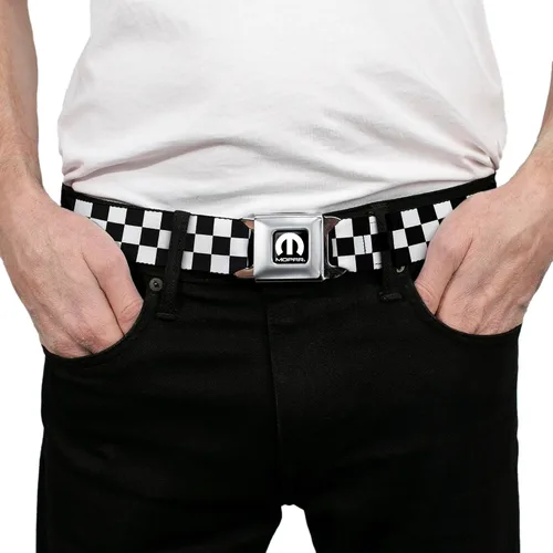 Miniatura 3 de Buckle-Down Cinturón de seguridad para hombre a cuadros Mpf-w20304
