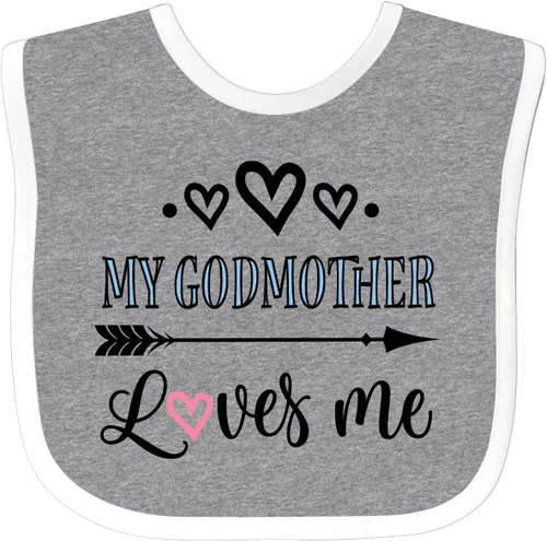 Miniatura 5 de inktastic Babero para bebé My Godmother Loves Me Godchild