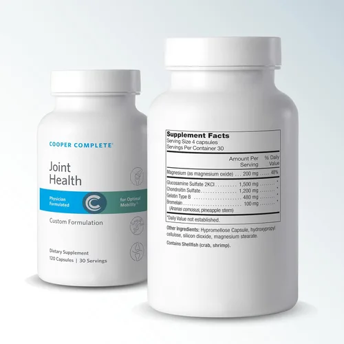 Miniatura 2 de Cooper Complete - Suplemento para la salud articular - La cápsula contiene: glucosamina, condroitina, gelatina, bromelina y magnesio-suministro