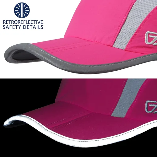 Miniatura 5 de GADIEMKENSD Sombrero reflectante plegable para exteriores, diseño sin estructura, protección solar UPF 50+, sombreros deportivos para mujeres