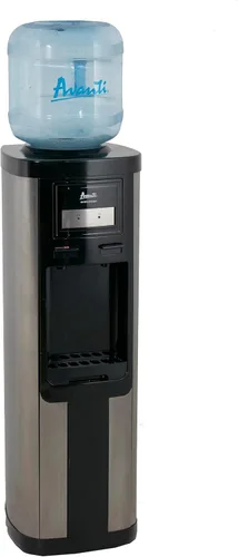 Avanti Dispensador de enfriador de agua de carga superior, capacidad para botellas de 3 y 5 galones con depósito de acero inoxidable, temperatura