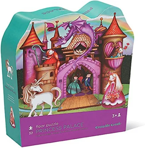 Miniatura 11 de Crocodile Creek - Rompecabezas de suelo con caja de alta resistencia para almacenamiento, Safari salvaje, Multicolor