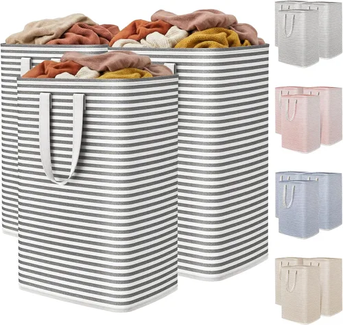 Miniatura 28 de Lifewit Cesta de Ropa Sucia Grande Plegable, Cesta de Ropa Independiente Impermeable con Almacenamiento y Asas de Fácil Transporte para Ropa en Azul