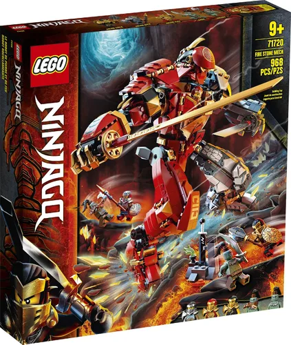 Miniatura 4 de LEGO NINJAGO Fire Stone Mech 71720 Kit de construcción con mecha ninja (968 piezas)