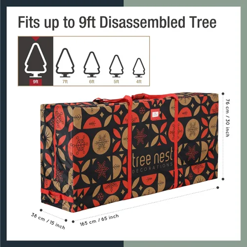 Miniatura 6 de Tree Nest Bolsa de almacenamiento para árbol de Navidad, caja de árbol de Navidad de 9 pies para árboles artificiales desmontados, bolsas