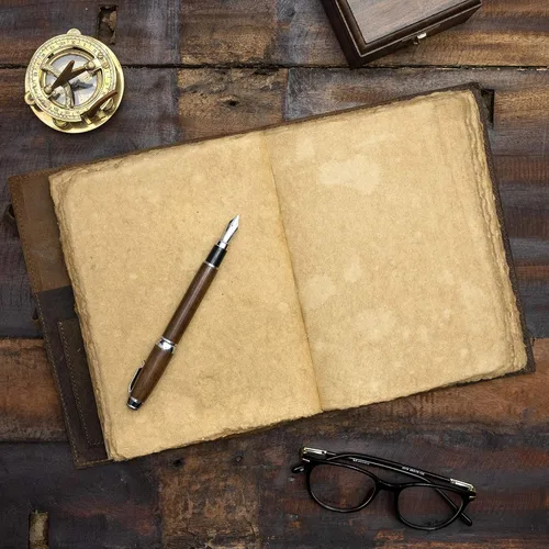 Miniatura 4 de Diario de cuero vintage recargable, diario de libro de sombras, diario vintage, diario de escritura, papel antiguo hecho a mano, diario de cuero