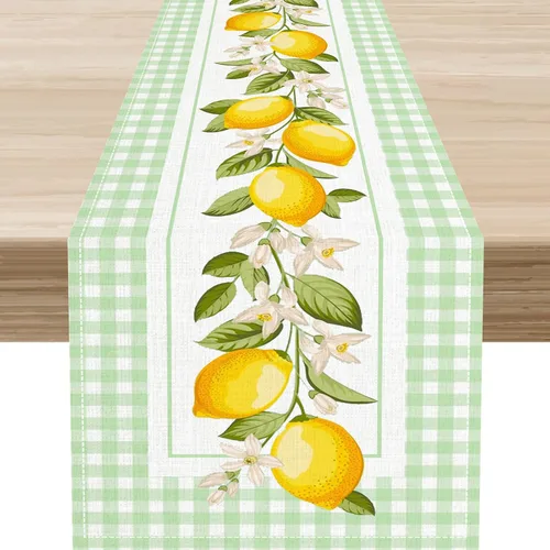 Miniatura 16 de Camino de mesa de primavera con margaritas, rústico, de temporada, con margaritas, acuarela, letras vintage, cocina, comedor, cocina, sala de estar